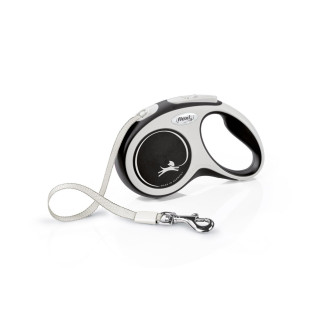 Рулетка Flexi New Comfort для собак, стрічка, розмір S, 5 м (чорна) - Інтернет-магазин спільних покупок ToGether