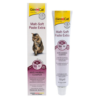 Паста GimCat Every Day Malt-Soft Paste Extra для котів, виведення шерсті зі шлунку, 50 г - Інтернет-магазин спільних покупок ToGether