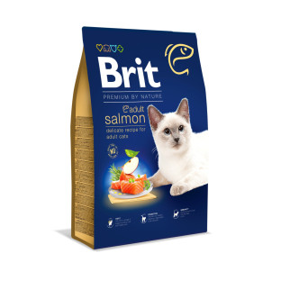 Сухий корм Brit Premium Cat by Nature Adult Salmon для котів, з лососем, 8 кг - Інтернет-магазин спільних покупок ToGether