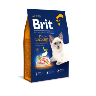 Сухий корм Brit Premium Cat by Nature Indoor для котів, які живуть у приміщенні, з куркою, 8 кг - Інтернет-магазин спільних покупок ToGether