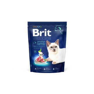 Сухий корм Brit Premium Cat by Nature Sensitive для котів із чутливим травленням, з ягням, 300 г - Інтернет-магазин спільних покупок ToGether