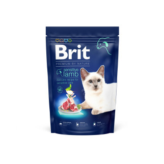 Сухий корм Brit Premium Cat by Nature Sensitive для котів із чутливим травленням, з ягням, 1500 г - Інтернет-магазин спільних покупок ToGether