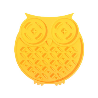Килимок-годівниця WahoPet licky mat сова силіконовий, жовтий - Інтернет-магазин спільних покупок ToGether