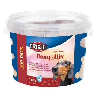 Ласощі Trixie Soft Snack Bony Mix для собак, відро пластикове, 1800 г - Інтернет-магазин спільних покупок ToGether