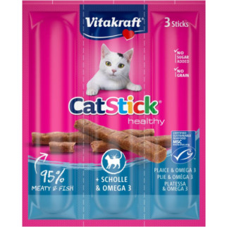 М'ясні палички Vitakraft для котів, камбала та Омега-3, 3 шт - Інтернет-магазин спільних покупок ToGether