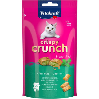 Хрусткі подушечки Vitakraft Crispy Crunch для котів, м’ята, 60 г - Інтернет-магазин спільних покупок ToGether