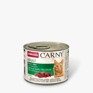 Вологий корм Animonda Carny для дорослих котів, з яловичиною, олениною та брусницею, 200 г - Інтернет-магазин спільних покупок ToGether