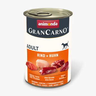 Вологий корм Animonda GranCarno для дорослих собак, з яловичиною та куркою, 400 г - Інтернет-магазин спільних покупок ToGether