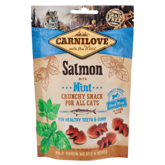 Ласощі Carnilove Cat Crunchy Snack для котів, лосось та м'ята, 50 г - Інтернет-магазин спільних покупок ToGether