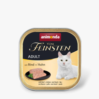Вологий корм Animonda Vom Feinsten для дорослих котів, з яловичиною та куркою, 100 г - Інтернет-магазин спільних покупок ToGether