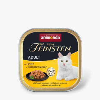 Вологий корм Animonda Vom Feinsten для дорослих котів, з індичкою в томатному соусі, 100 г - Інтернет-магазин спільних покупок ToGether
