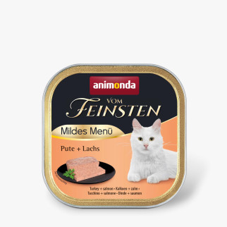 Вологий корм Animonda Vom Feinsten для дорослих котів, з індичкою та лососем, 100 г - Інтернет-магазин спільних покупок ToGether