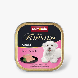 Вологий корм Animonda Vom Feinsten для дорослих собак, з індичкою та шинкою, 150 г - Інтернет-магазин спільних покупок ToGether