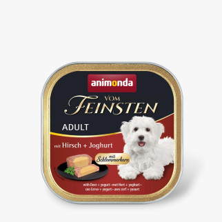 Вологий корм Animonda Vom Feinsten для дорослих собак, з олениною та йогуртом, 150 г - Інтернет-магазин спільних покупок ToGether