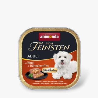 Вологий корм Animonda Vom Feinsten для дорослих собак, з яловичиною та курячим філе, 150 г - Інтернет-магазин спільних покупок ToGether