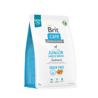 Сухий корм Brit Care Dog Grain-free Junior Large Breed для молодих собак великих порід, беззерновий з лососем, 3 кг - Інтернет-магазин спільних покупок ToGether