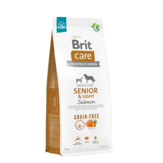 Сухий корм Brit Care Dog Grain-free Senior & Light для старіючих собак, беззерновий з лососем, 12 кг - Інтернет-магазин спільних покупок ToGether