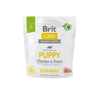 Сухий корм Brit Care Dog Sustainable Puppy для цуценят, з куркою та комахами, 1 кг - Інтернет-магазин спільних покупок ToGether