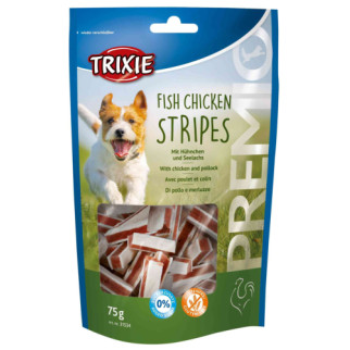 Ласощі Trixie Premio Stripes Chicken для собак, курка/риба, 75 г - Інтернет-магазин спільних покупок ToGether