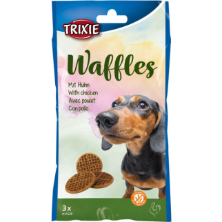 Ласощі Trixie Waffles для собак, з куркою 7 см, 3 шт, 100 г - Інтернет-магазин спільних покупок ToGether