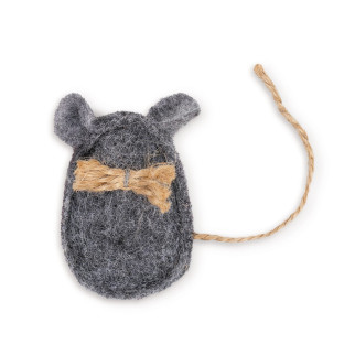 Іграшка Природа «Мишка шкряботушка» для котів, сіра, 8,5х5 см - Інтернет-магазин спільних покупок ToGether