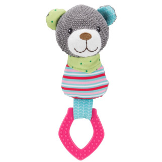 Іграшка Trixie Junior Ведмідь для собак, з кільцем зі звуком, 23 см (текстиль/плюш) - Інтернет-магазин спільних покупок ToGether