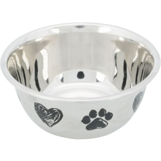 Миска Trixie для собак, на гумовій основі з малюнком, 2 л, d:20 см (метал) - Інтернет-магазин спільних покупок ToGether