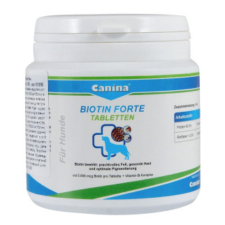 Вітаміни Canina Biotin Forte Tabletten для собак, інтенсивний курс для шерсті, 100 г (30 табл) - Інтернет-магазин спільних покупок ToGether