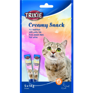 Ласощі Trixie Creamy Snacks для котів, риба, 5 шт/упак, 14 г - Інтернет-магазин спільних покупок ToGether