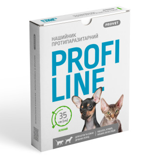 Нашийник Provet Profiline для котів та собак 35 см, зелений (інсектоакарицид) - Інтернет-магазин спільних покупок ToGether