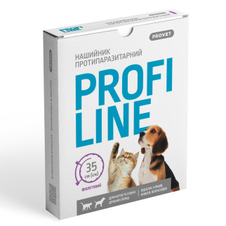 Нашийник Provet Profiline для котів та собак 35 см, фіолетовий (інсектоакарицид) - Інтернет-магазин спільних покупок ToGether