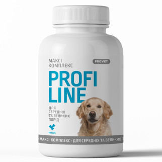 Вітаміни Provet Profiline для собак, Максі Комплекс для середніх та великих порід, 100 таб. - Інтернет-магазин спільних покупок ToGether