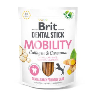 Ласощі для собак Brit Dental Stick Mobility для мобільності суглобів, колаген та куркума, 7 шт, 251 г - Інтернет-магазин спільних покупок ToGether