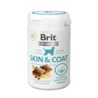 Вітаміни для собак Brit Vitamins Skin and Coat для шкіри і шерсті, 150 г - Інтернет-магазин спільних покупок ToGether