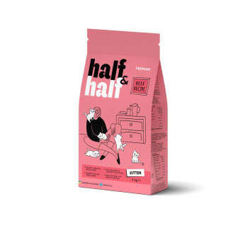Корм сухий HalfHalf для кошенят з яловичиною 2 кг - Інтернет-магазин спільних покупок ToGether