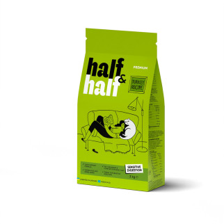 Корм сухий HalfHalf для котів із чутливим травленям з індичкою 2 кг - Інтернет-магазин спільних покупок ToGether
