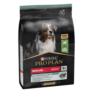Сухий корм PRO PLAN Medium Adult 1+ Sensitive Digestion для дорослих собак середніх порід з чутливим травленням з ягням 3 кг - Інтернет-магазин спільних покупок ToGether