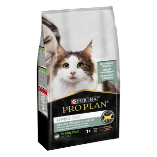 Сухий корм PRO PLAN LiveClear Sterilised Adult 1+ для дорослих котів для зменшення алергенів на шерсті та після стерилізації з лососем 1.4 кг - Інтернет-магазин спільних покупок ToGether