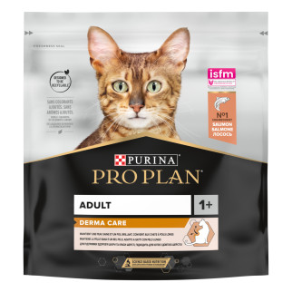 Сухий корм PRO PLAN Adult 1+ Derma Care для дорослих котів для підтримки здоров'я шкіри та краси шерсті з лососем 400 г - Інтернет-магазин спільних покупок ToGether
