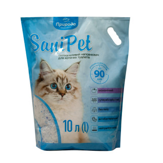 Наповнювач Sani Pet для котячих туалетів силікагелевий, 10 л - Інтернет-магазин спільних покупок ToGether