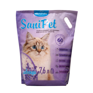 Наповнювач Sani Pet для котячих туалетів силікагелевий, лаванда, 7,6 л - Інтернет-магазин спільних покупок ToGether