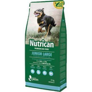 Сухий корм для цуценят великих порід преміум класу Nutrican Junior Large 15 кг (nc506996) - Інтернет-магазин спільних покупок ToGether