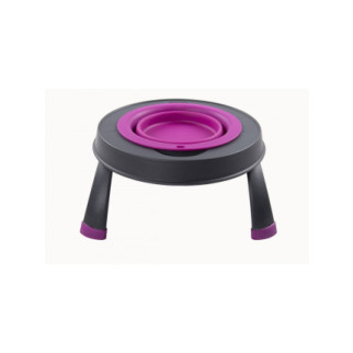 Миска для тварин Dexas Single Elevated Feeder на складній підставці 960 мл пурпурний (PW1404322405) - Інтернет-магазин спільних покупок ToGether