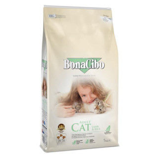 Сухий корм для дорослих котів суперпреміум класу BonaCibo ADULT CAT LAMB&RICE Ягня 5 кг (BC405666) - Інтернет-магазин спільних покупок ToGether