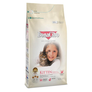 Сухий корм для кошенят та вагітних, лактуючих кішок суперпреміум класу BonaCibo KITTEN Курка 1,5 кг (BC406083) - Інтернет-магазин спільних покупок ToGether