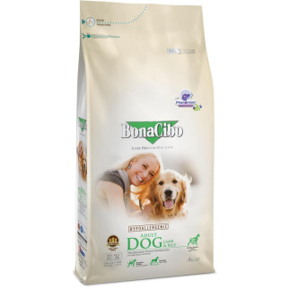 Сухий корм для дорослих собак суперпреміум класу BonaCibo ADULT DOG LAMB&RICE Ягня 4 кг (BC406168) - Інтернет-магазин спільних покупок ToGether