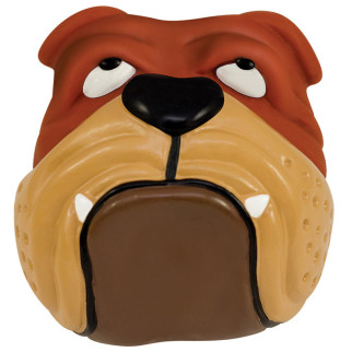 Іграшка-пищалка для собак Petstages Bulldog Ball (Бульдог) D = 8 см (pt610) - Інтернет-магазин спільних покупок ToGether