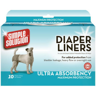 Гігієнічні прокладки для тварин Simple Solution Disposable Diaper Liners - Heavy Flow 10 шт (ss10607) - Інтернет-магазин спільних покупок ToGether