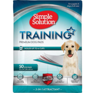 Влагопоглощающие гігієнічні пелюшки для собак Simple Solution Training Premium Dog Pads 58х60см 50шт (ss13401) - Інтернет-магазин спільних покупок ToGether