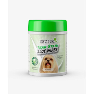 Серветки для собак Espree Aloe Tear Stain Wipes очищення забруднень під очима 60шт (e01278) - Інтернет-магазин спільних покупок ToGether